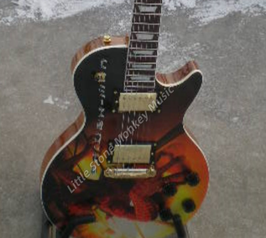 Factory Customized Spider Man Veneer Electric Guitar Rosewood Fingerboard430