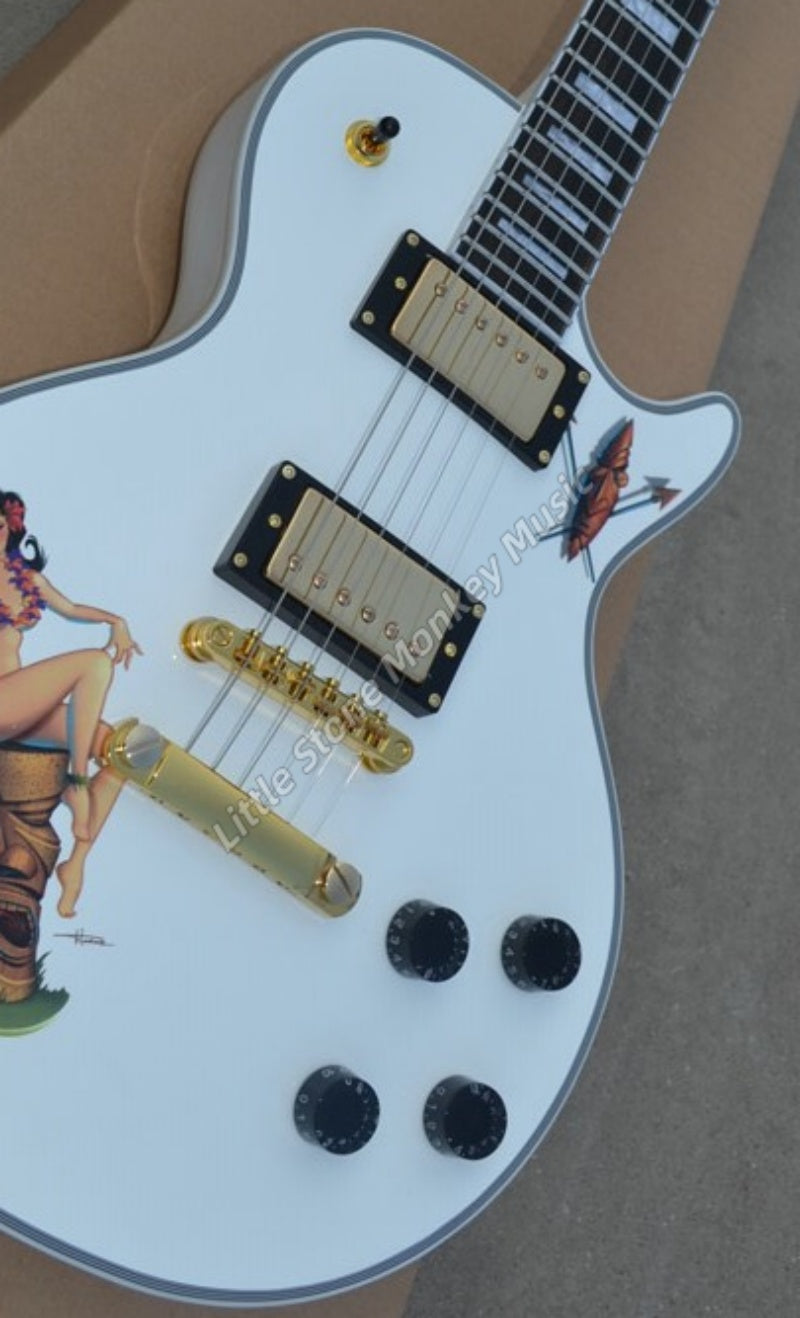 New Custom High Quality Electric Guitars Complete China with Custom  Classic Guitar  Guitar/Bass Custom Custom Origins Electric Guitar - Bone White444