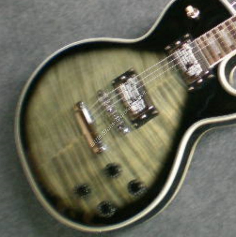 Factory Customized Premium Quality Hot Electric GuitarHigh Quality Electric Guitar Cold Black and Gray Lines Is Made of Solid Wood452