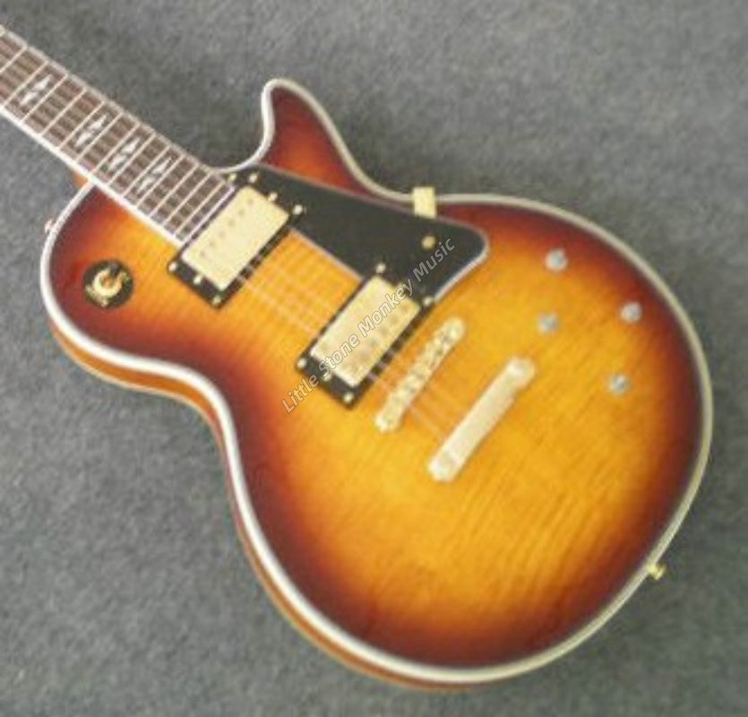 Factory Customized Premium Quality Hot Electric GuitarHigh Quality Electric Guitar Electric guitar LP custom MS abalone inlay ebony fingerboard fret nibs quilt453