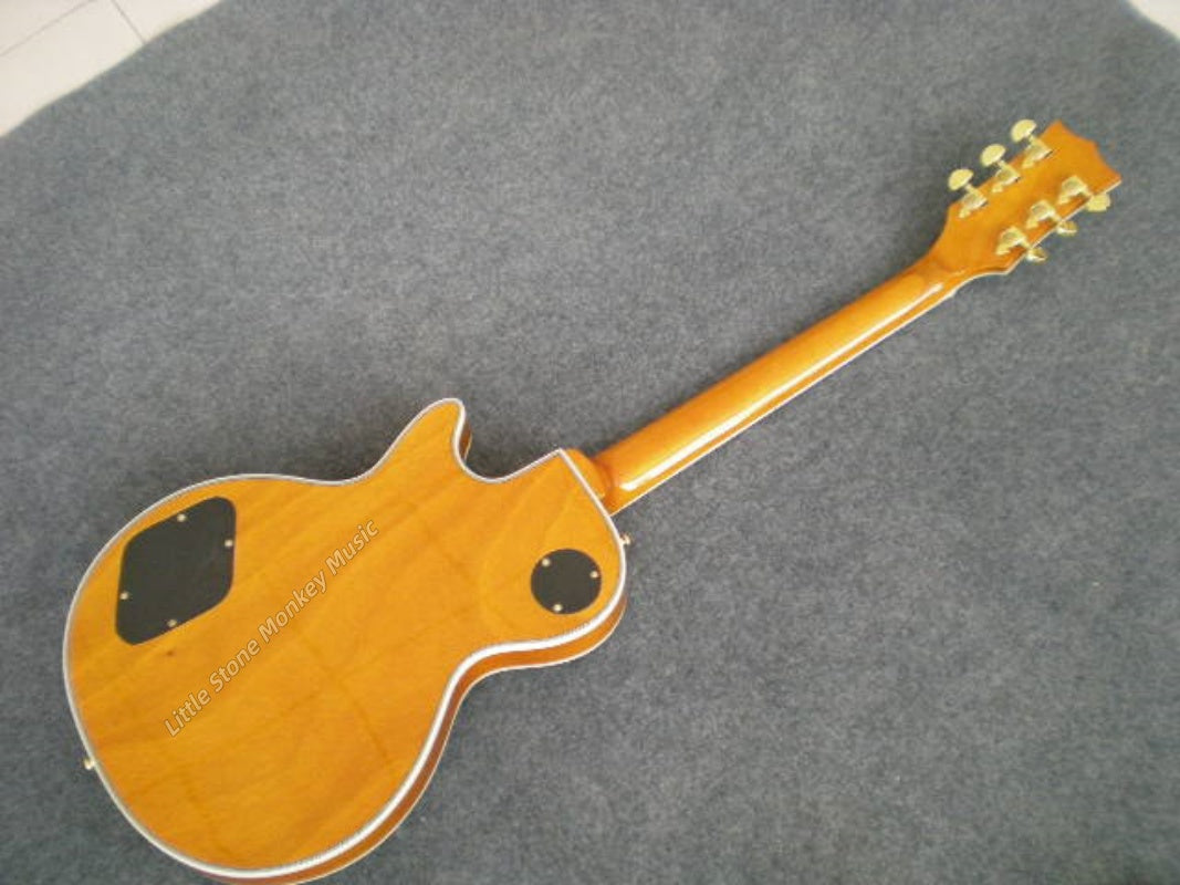 Factory Customized Premium Quality Hot Electric GuitarHigh Quality Electric Guitar Electric guitar LP custom MS abalone inlay ebony fingerboard fret nibs quilt453