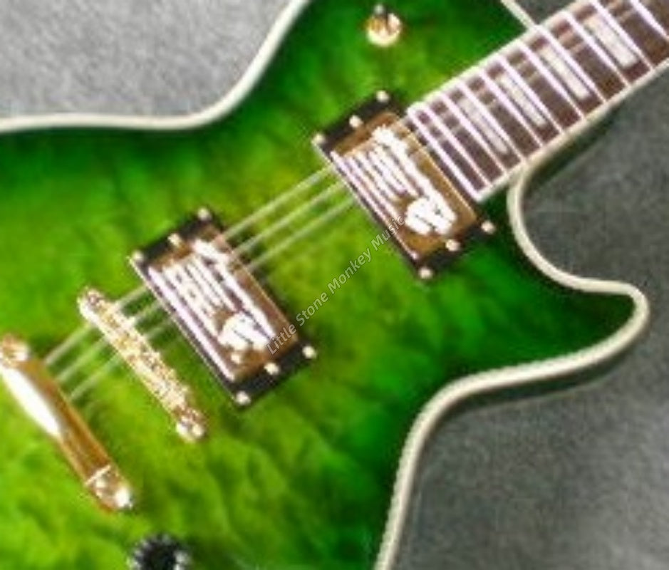 Factory Customized Premium Quality Hot Electric Guitar Factory Direct Sales of High-quality Electric Guitar Glossy Baking Paint Green454