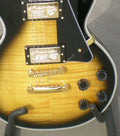 Electric Guitar Solid Body Mahogany with Flame Maple Top and Pink Wood Fingerboard, Sunburst, Right-Handed, 6 Strings