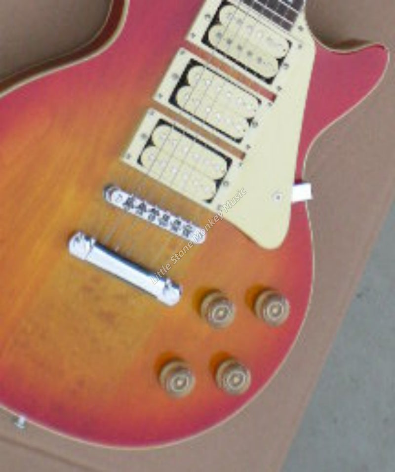 Factory Customized  Electric Guitar We Can Customize Various Styles Made in China, High Quality Electric Guitar, 3 Piece Pickup, Chrome Hardware Top463