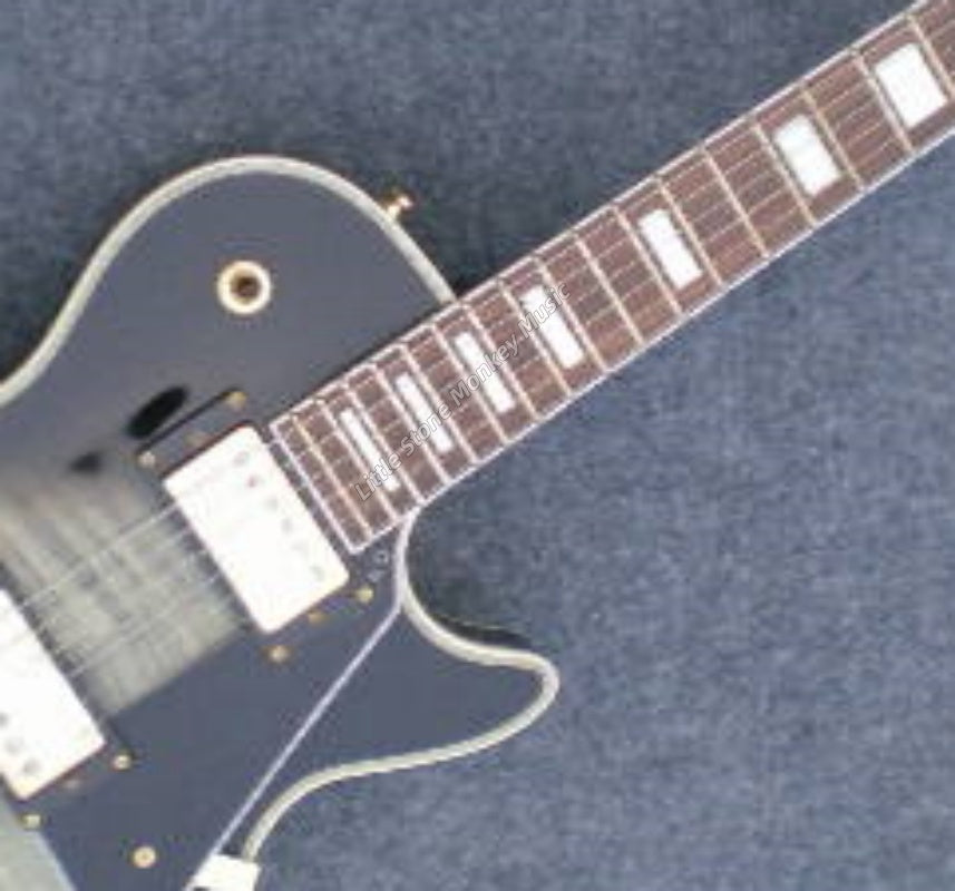 Factory Customized  Electric Guitar  Customize Various Styles Made in China,Custom LP Grey Quilted Maple Top Electric Guitar Mahogany Body HH Pickups
