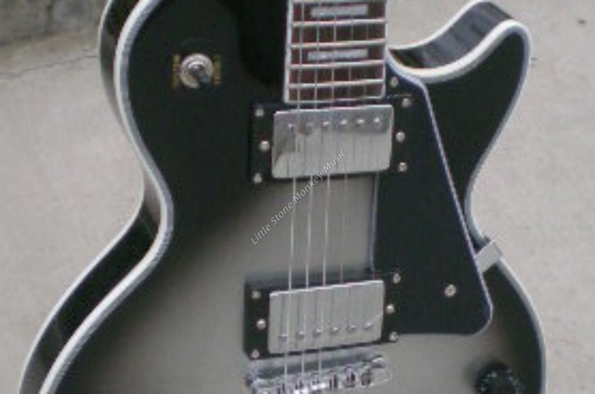 High Quality  Electric Guitar Factory Customized Electric Guitar with Silver Burst Finish with A Top Quality468