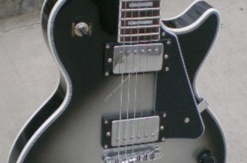 High Quality  Electric Guitar Factory Customized Electric Guitar with Silver Burst Finish with A Top Quality468