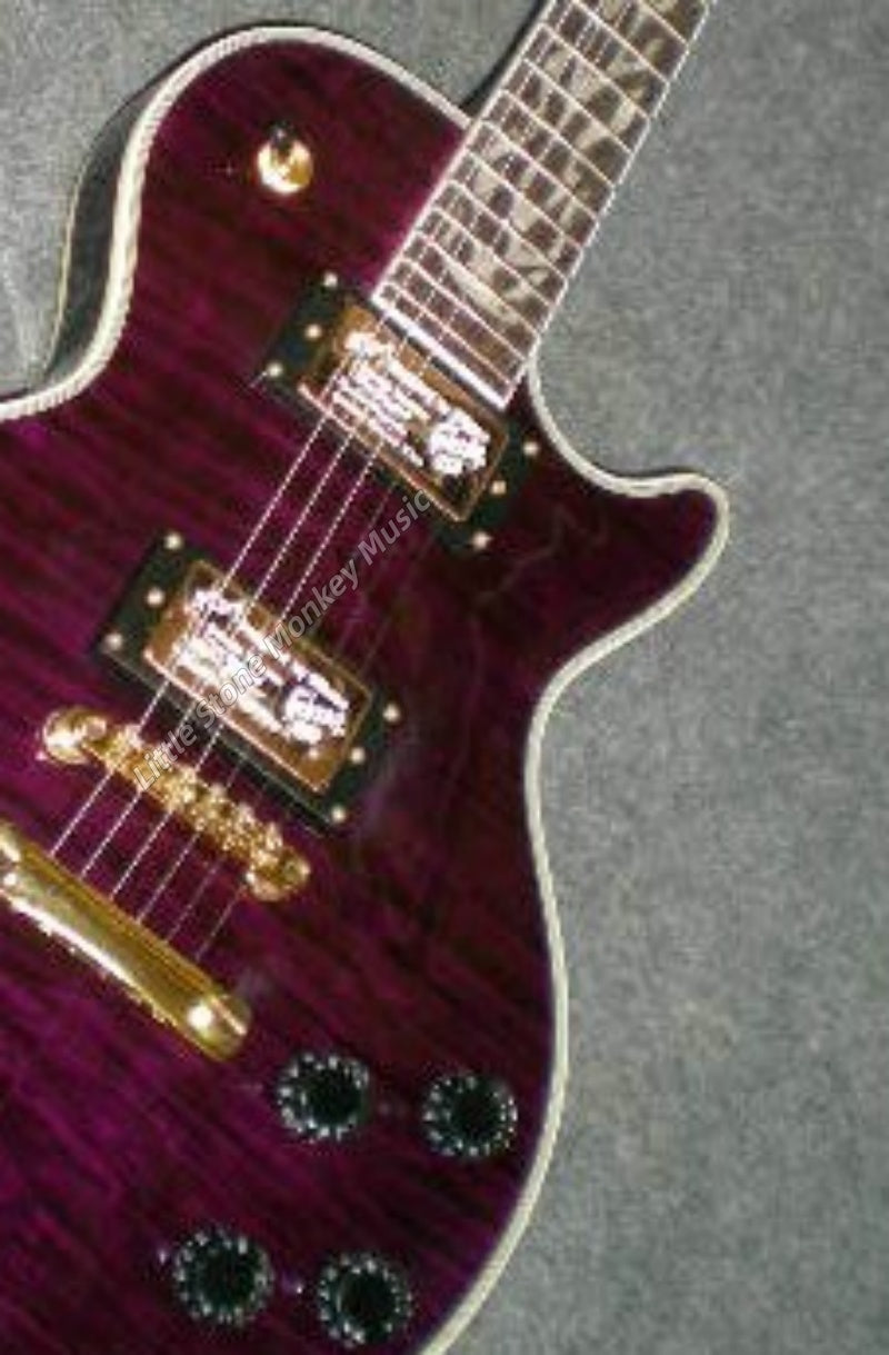 High Quality  Electric Guitar Factory Customized Electric Guitar with Top Quality Factory New Purple 6 String Rosewood Fingerboard Left Handed Electric Guitar474