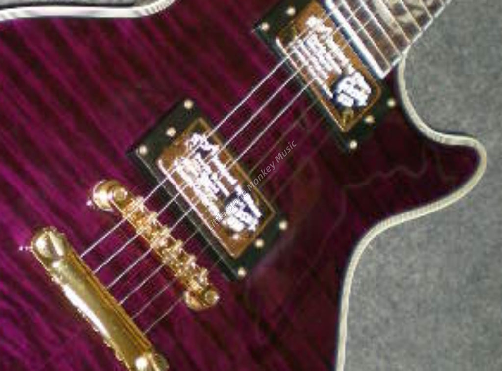 High Quality  Electric Guitar Factory Customized Electric Guitar with Top Quality Factory New Purple 6 String Rosewood Fingerboard Left Handed Electric Guitar474