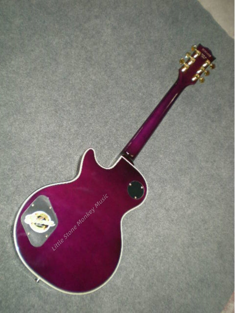 High Quality  Electric Guitar Factory Customized Electric Guitar with Top Quality Factory New Purple 6 String Rosewood Fingerboard Left Handed Electric Guitar474