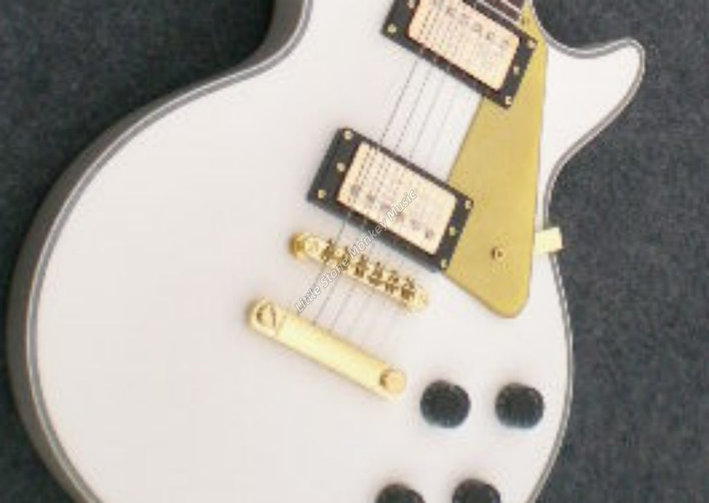 High Quality  Electric Guitar Factory Customized Electric Guitar with Top Quality Factory New white color refers to playing Electric guitar LP type475