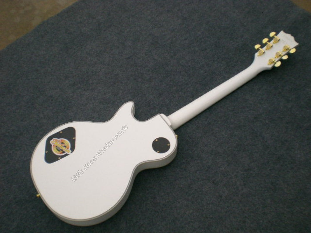 High Quality  Electric Guitar Factory Customized Electric Guitar with Top Quality Factory New white color refers to playing Electric guitar LP type475