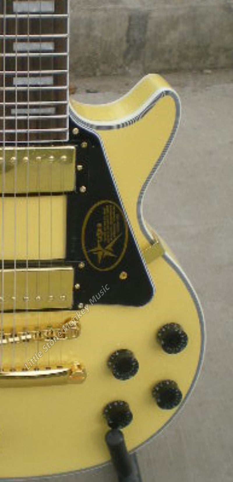 High Quality  Electric Guitar Factory Customized Electric Guitar CustomCustom LP Style Electric Guitar Cream Yellow Mahogany Body Alnico483