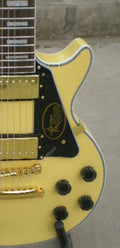 High Quality  Electric Guitar Factory Customized Electric Guitar CustomCustom LP Style Electric Guitar Cream Yellow Mahogany Body Alnico483