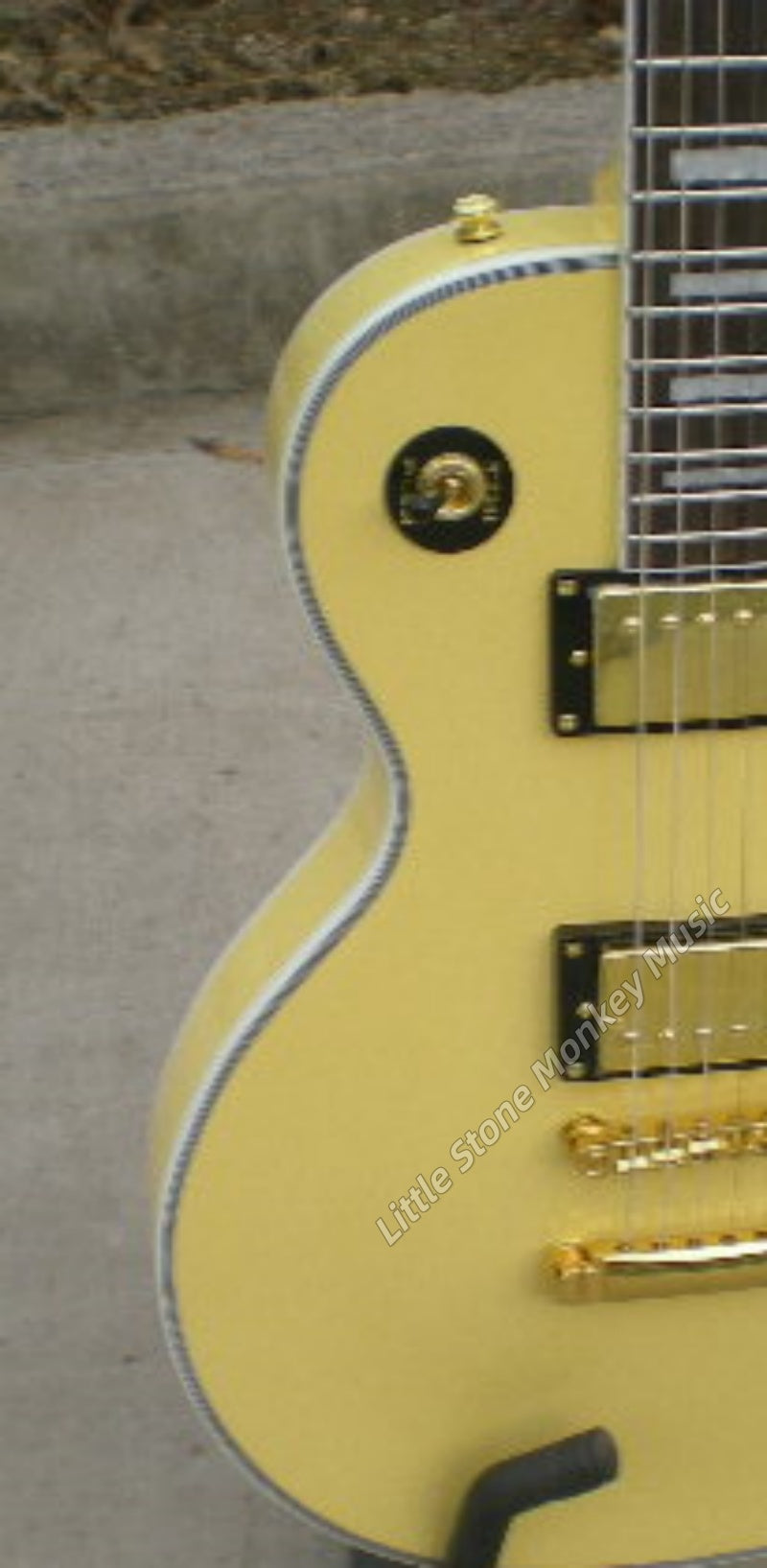 High Quality  Electric Guitar Factory Customized Electric Guitar CustomCustom LP Style Electric Guitar Cream Yellow Mahogany Body Alnico483