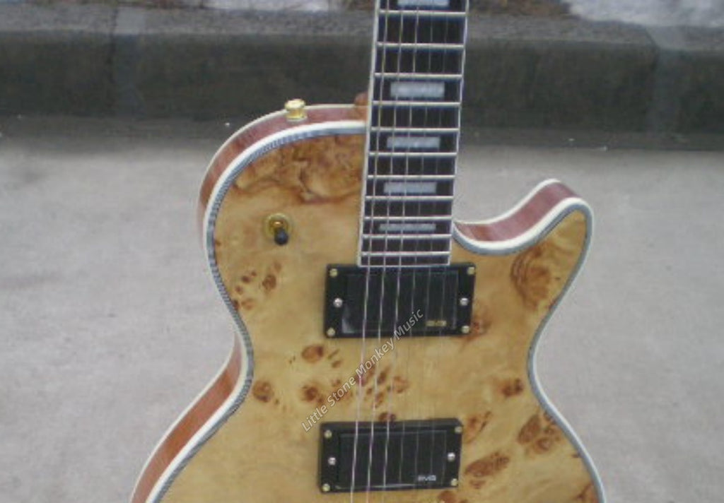 High Quality  Electric Guitar Factory Customized Electric Guitar CustomCustom LP Style Electric Guitar Cream Yellow Mahogany Body Alnico485