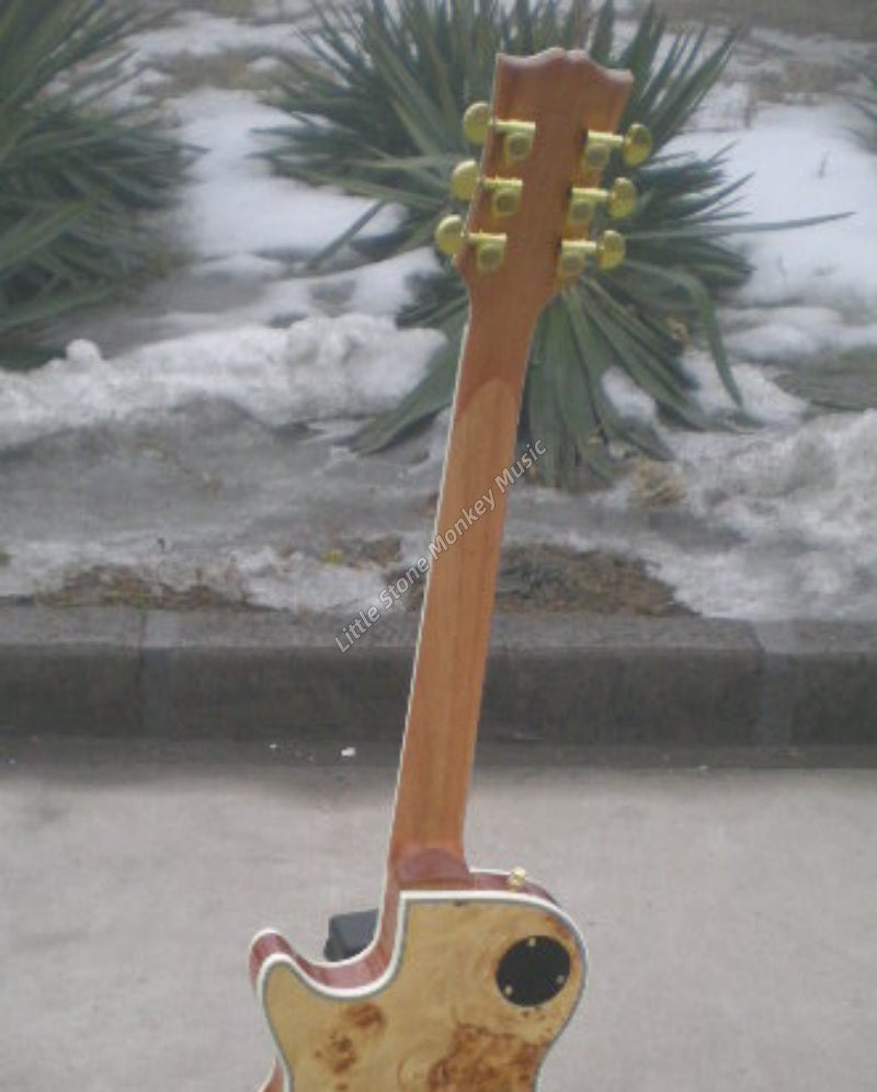High Quality  Electric Guitar Factory Customized Electric Guitar CustomCustom LP Style Electric Guitar Cream Yellow Mahogany Body Alnico485