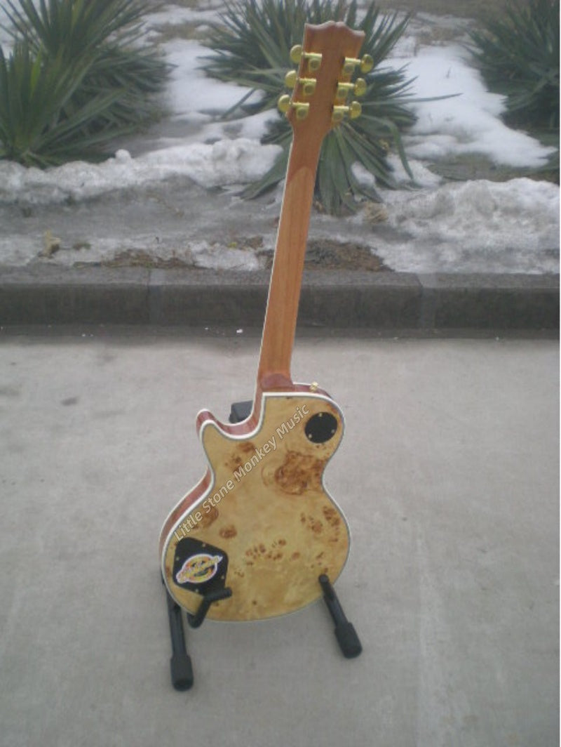 High Quality  Electric Guitar Factory Customized Electric Guitar CustomCustom LP Style Electric Guitar Cream Yellow Mahogany Body Alnico485