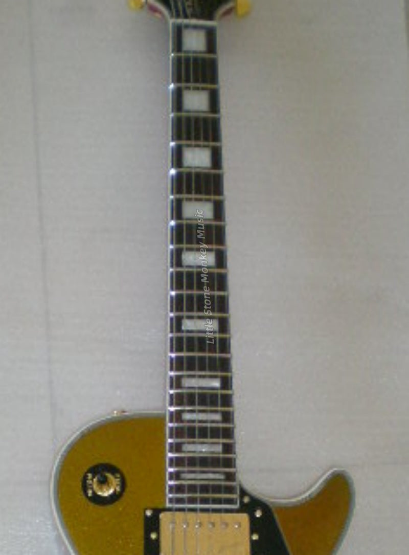 High Quality  Electric Guitar Factory Customized Electric Guitar CustomCustom LP Style Electric Guitar Cream Yellow Mahogany Body Alnico486