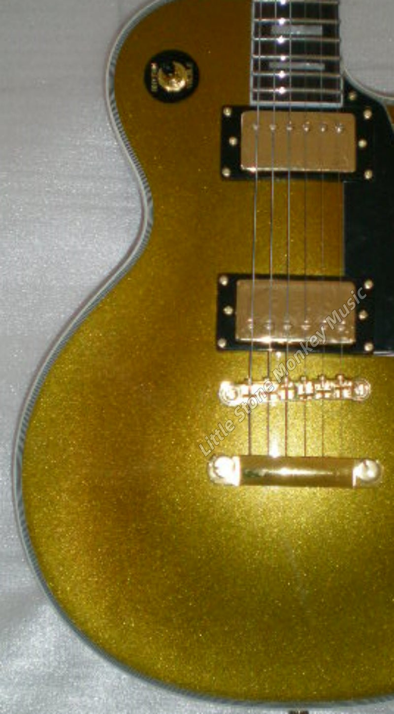 High Quality  Electric Guitar Factory Customized Electric Guitar CustomCustom LP Style Electric Guitar Cream Yellow Mahogany Body Alnico486