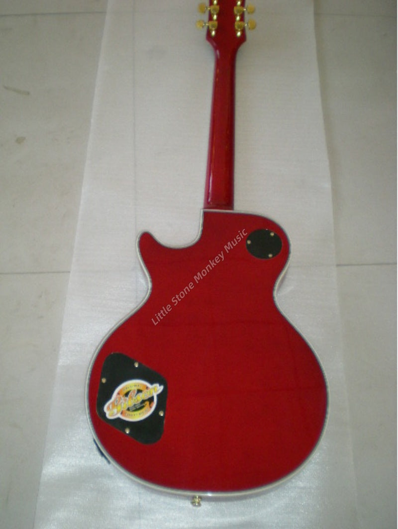 High Quality  Electric Guitar Factory Customized Electric Guitar CustomCustom LP Style Electric Guitar Cream Yellow Mahogany Body Alnico486