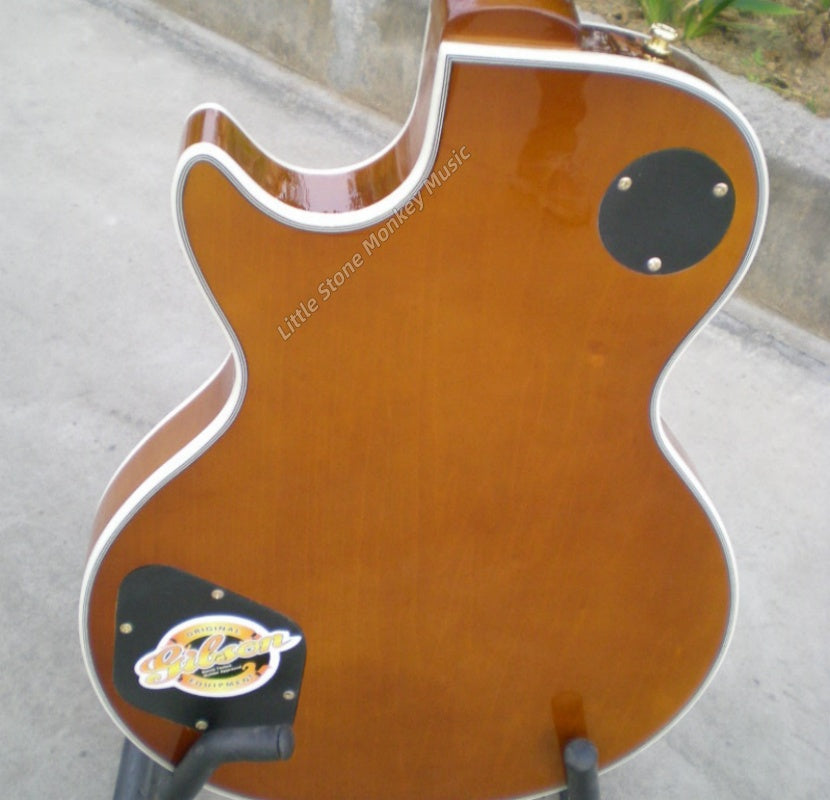 High Quality  Electric Guitar Factory Customized Electric Guitar CustomCustom LP Style Electric Guitar Cream Yellow Mahogany Body Alnico487