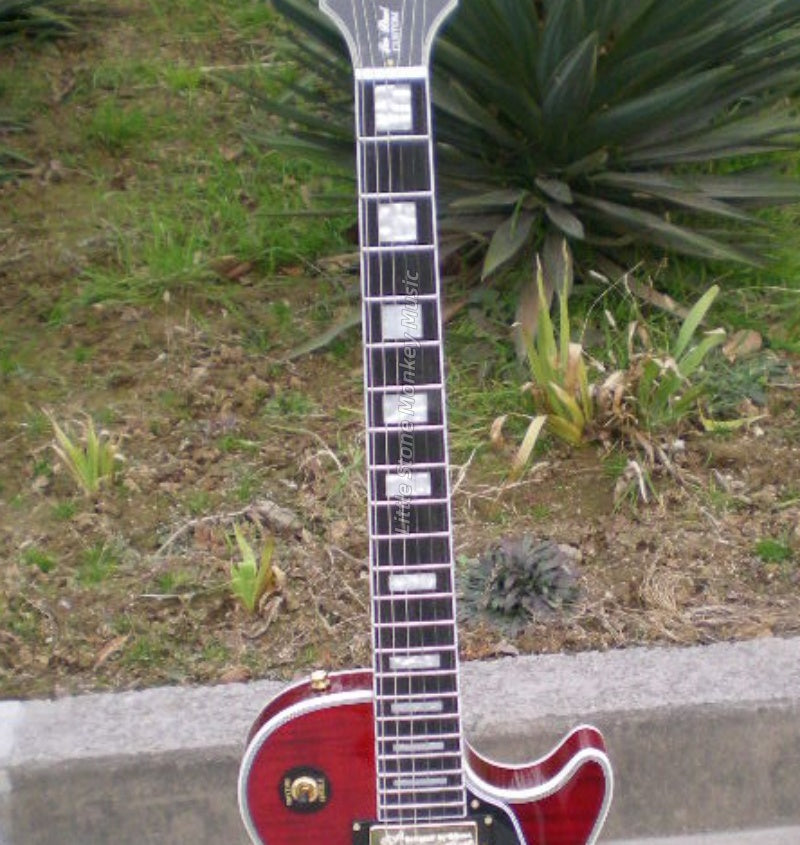 High Quality  Electric Guitar Factory Customized Electric GuitarFactory Customized Electric Guitar, Rosewood Fingerboard, Flame Maple Top491