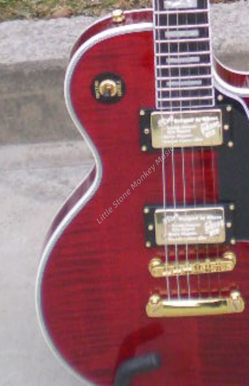 High Quality  Electric Guitar Factory Customized Electric GuitarFactory Customized Electric Guitar, Rosewood Fingerboard, Flame Maple Top491