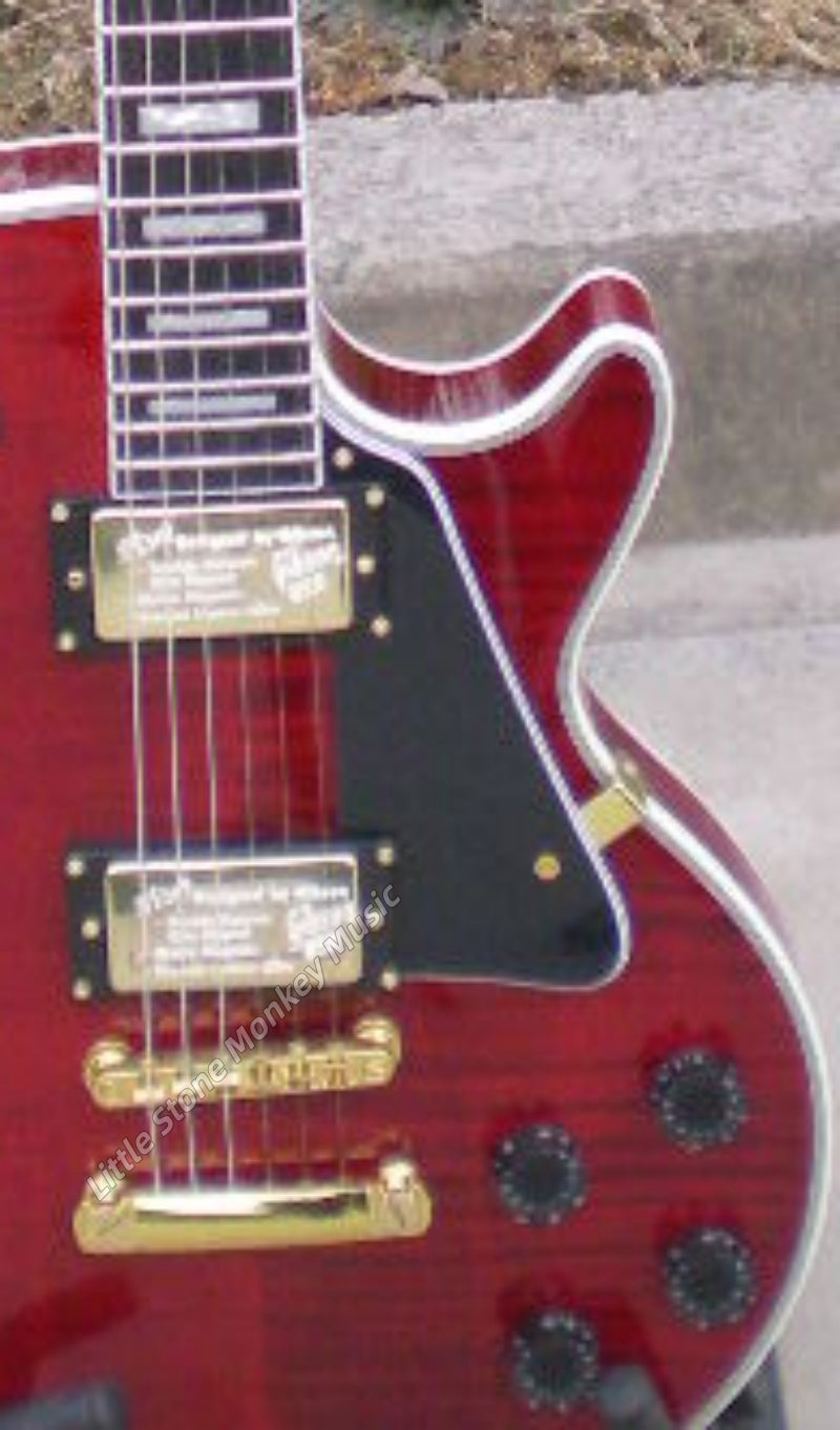 High Quality  Electric Guitar Factory Customized Electric GuitarFactory Customized Electric Guitar, Rosewood Fingerboard, Flame Maple Top491