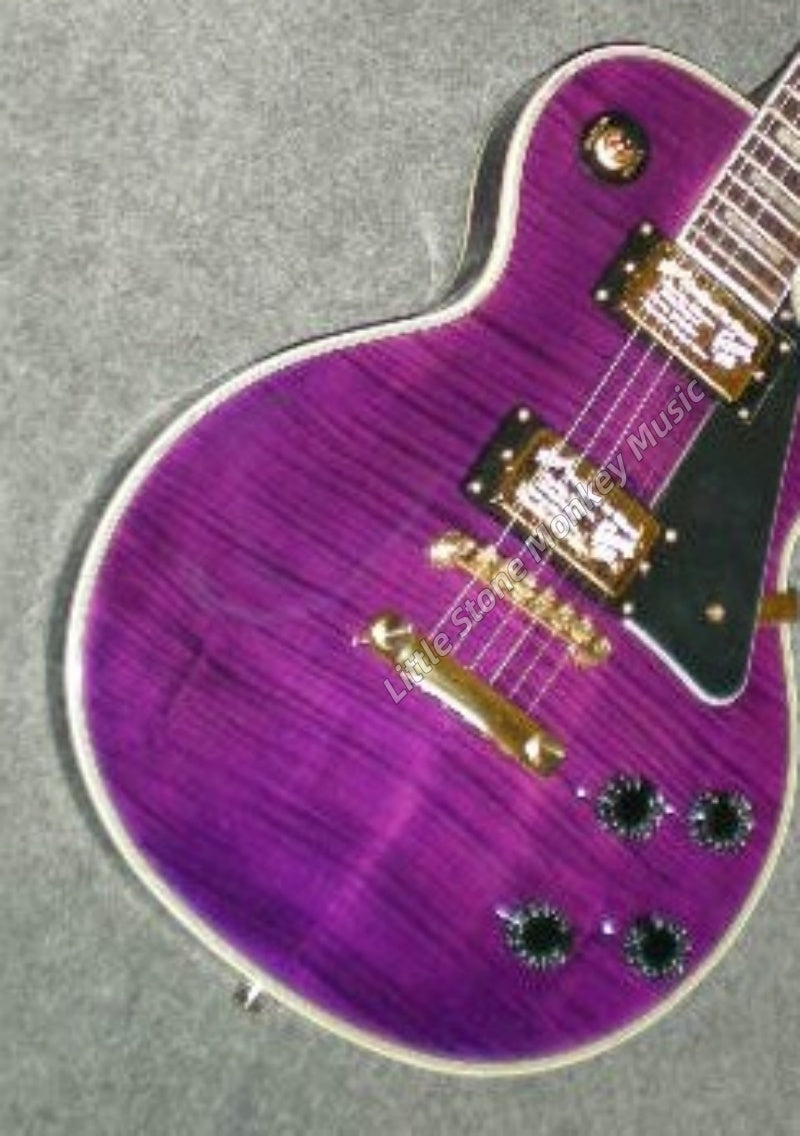 High Quality  Electric Guitar Factory Customized Electric Guitarpurple 497