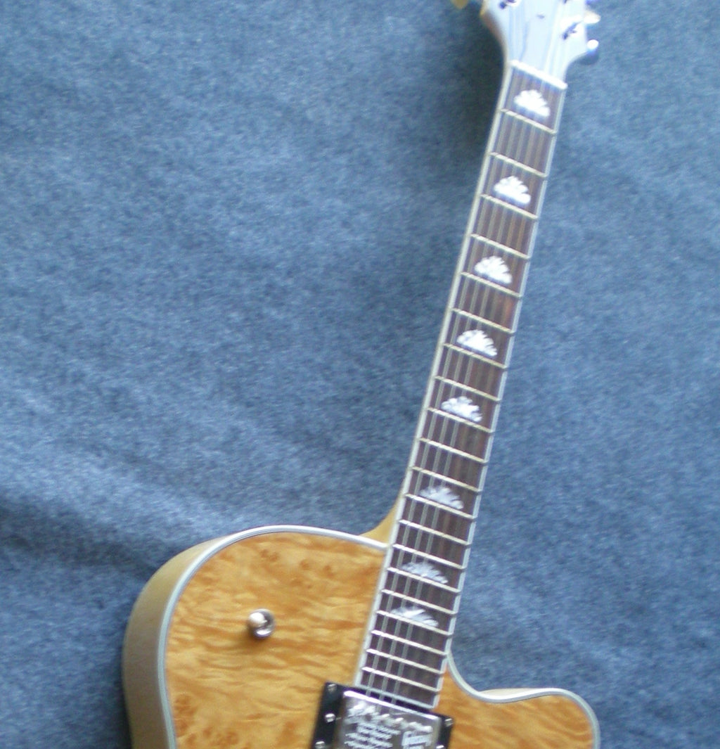 High Quality  Electric Guitar Factory Customized Electric Guitar  purple Electric Guitar Full-Hollow Body Natural Color Ashwood500