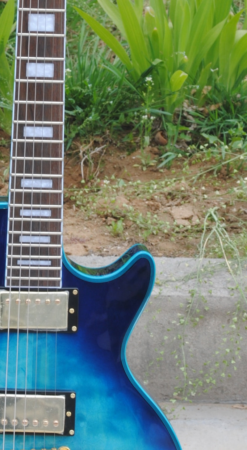 High Quality  Electric Guitar Factory Customized Electric Guitar   Electric Guitar Electric Guitar  CustomHigh Quality  Electric Guitar Factory Customized Electric Guitar   Electric Guitar Electric Guitar Custom style Blue Burst504