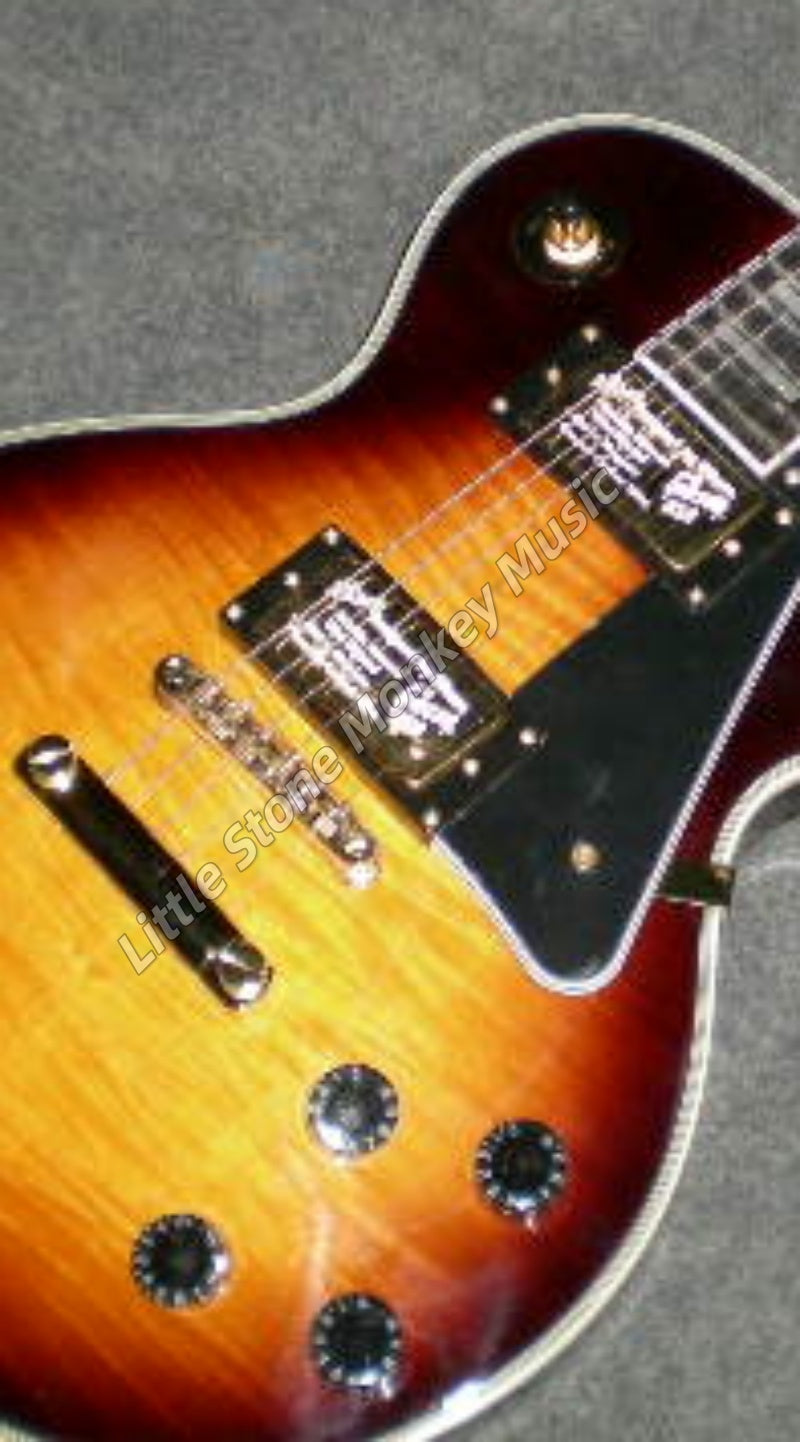 High Quality  Electric Guitar Factory Customized Electric Guitar   Brown Sunburst505