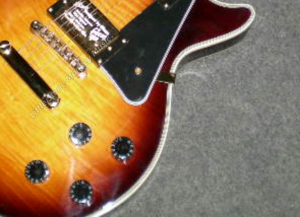 High Quality  Electric Guitar Factory Customized Electric Guitar   Brown Sunburst505