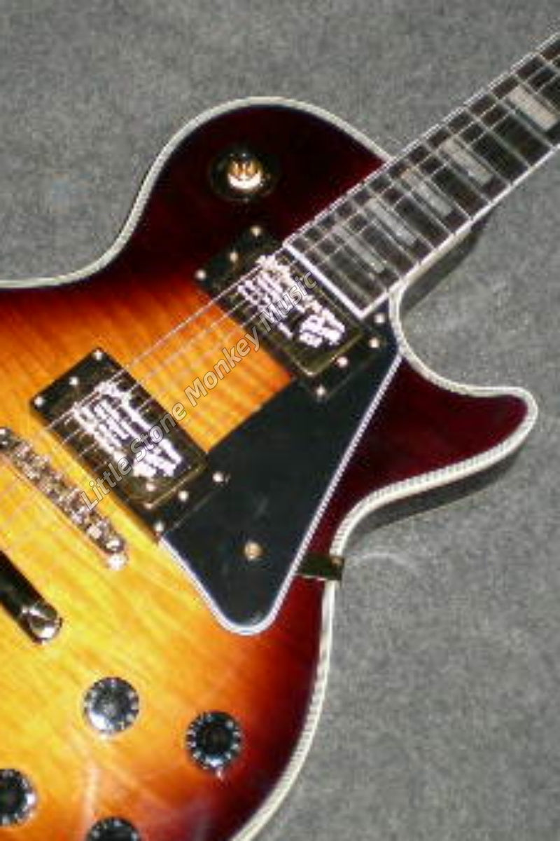 High Quality  Electric Guitar Factory Customized Electric Guitar   Brown Sunburst505