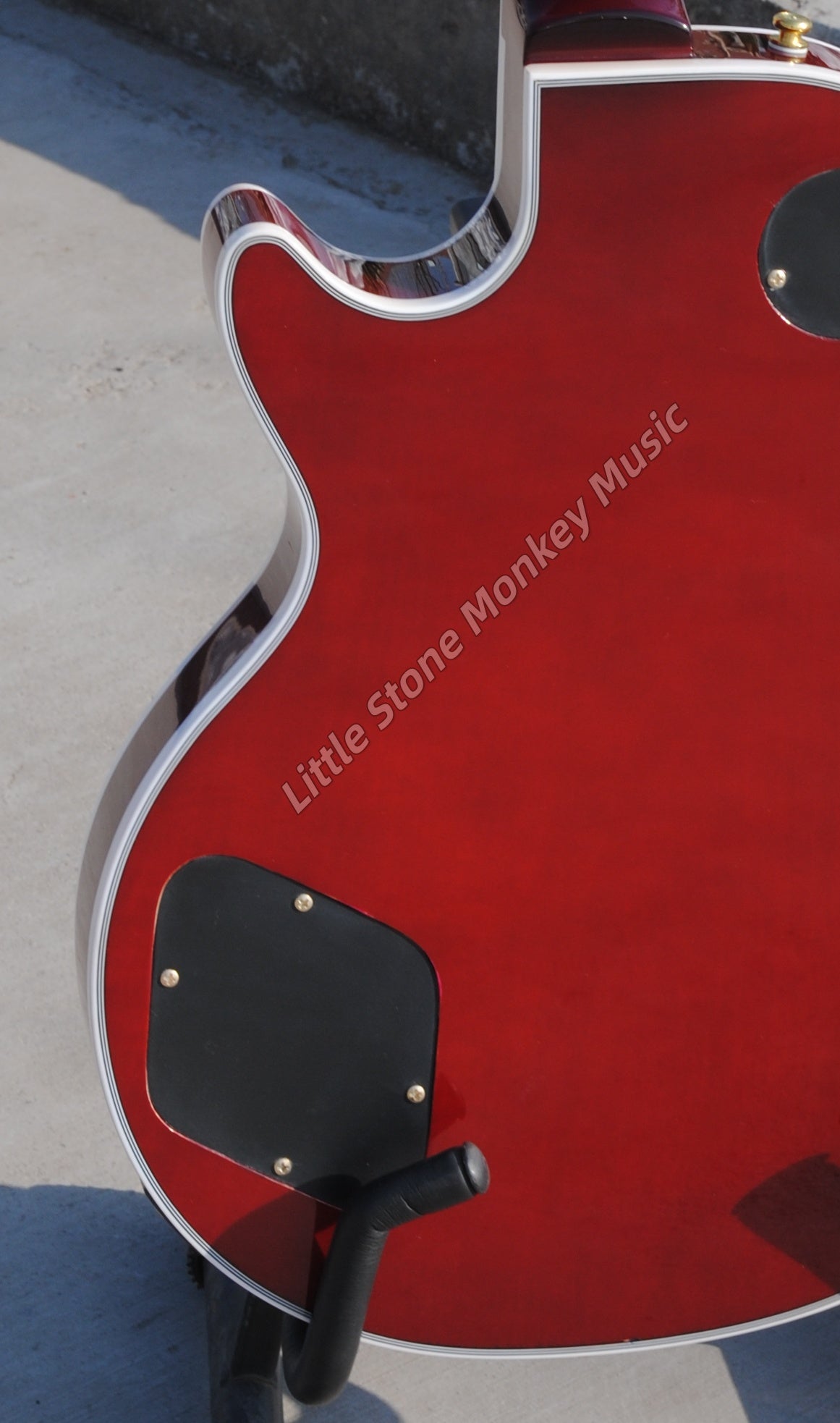 High Quality  Electric Guitar Factory Customized Electric Guitar   Custom LP Left Hand Red Flame Maple Top Electric Guitar Mahogany Body HH Pickups506