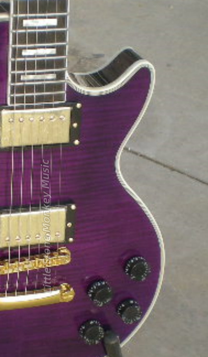 Factory Customized Electric Guitar  Custom electric guitar solid maple body 6 strings right-handed purple burst509