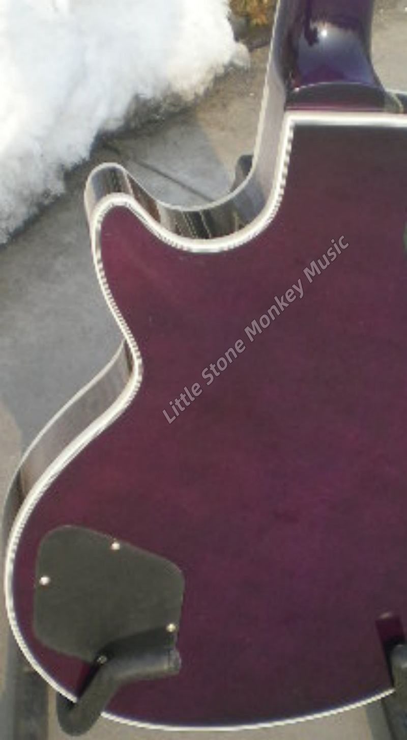 Factory Customized Electric Guitar  Custom electric guitar solid maple body 6 strings right-handed purple burst509
