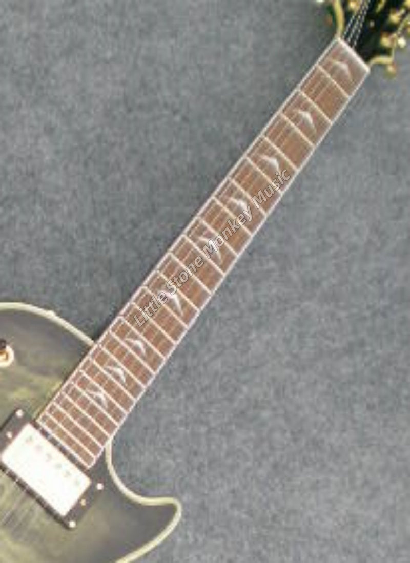 Factory Customized Electric Guitar  Custom electric guitar Custom Standard Electric Guitar green Quilted Maple Top H-H Pickups 6 string513