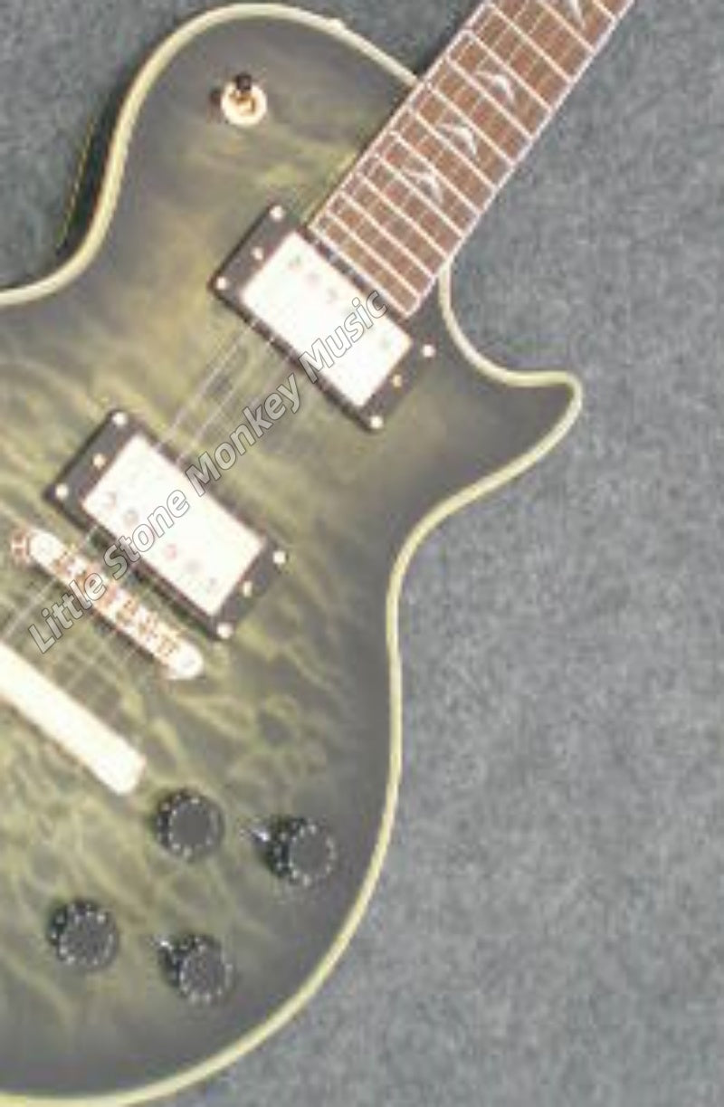 Factory Customized Electric Guitar  Custom electric guitar Custom Standard Electric Guitar green Quilted Maple Top H-H Pickups 6 string513