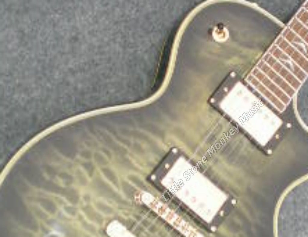 Factory Customized Electric Guitar  Custom electric guitar Custom Standard Electric Guitar green Quilted Maple Top H-H Pickups 6 string513