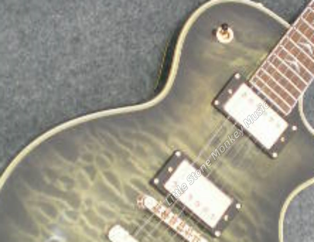 Factory Customized Electric Guitar  Custom electric guitar Custom Standard Electric Guitar green Quilted Maple Top H-H Pickups 6 string513
