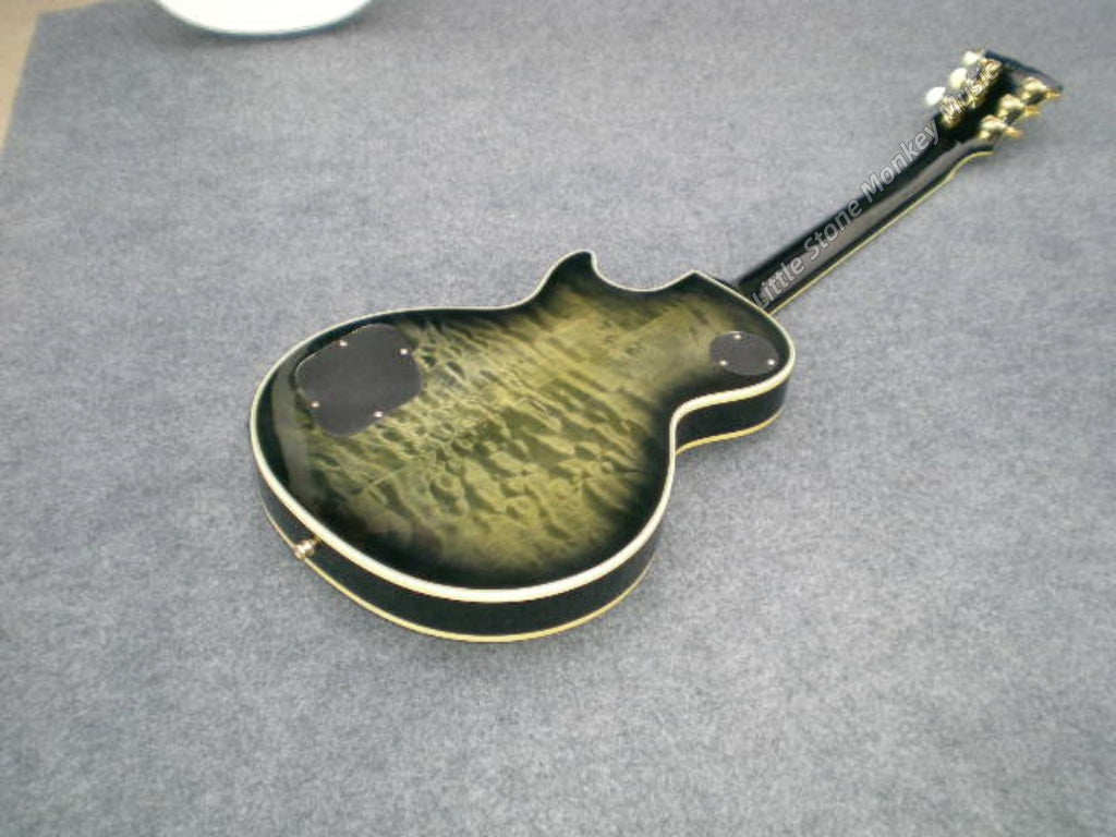 Factory Customized Electric Guitar  Custom electric guitar Custom Standard Electric Guitar green Quilted Maple Top H-H Pickups 6 string513