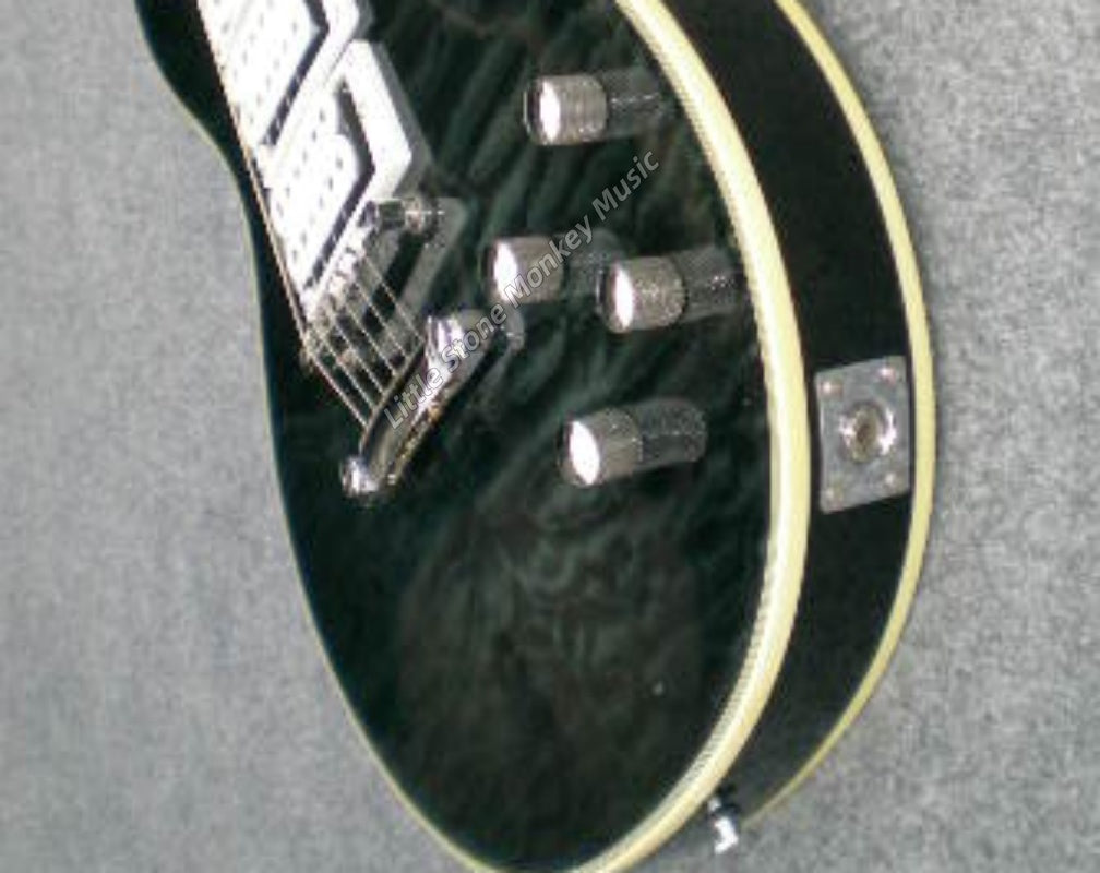 Factory Customized Electric Guitar  Custom electric guitar Custom Standard Electric Guitar black Quilted Maple Top H-H Pickups 6 string514