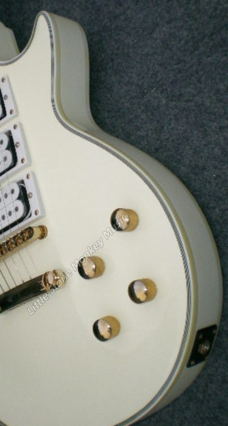 Factory Customized Electric Guitar  Custom electric guitar Custom Standard Electric Guitar white Quilted Maple Top H-H Pickups 6 string515
