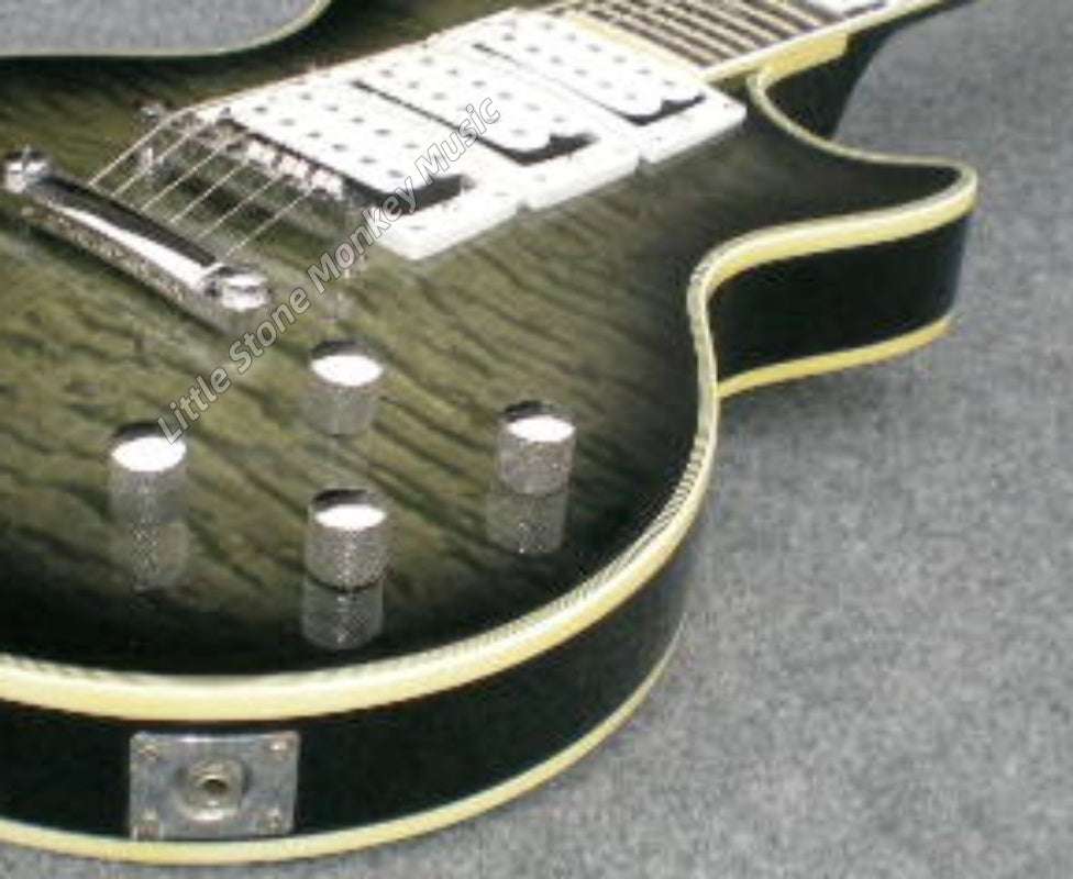 Factory Customized Electric Guitar  Custom electric guitar Custom Standard Electric Guitar green Quilted Maple Top H-H Pickups 6 string516