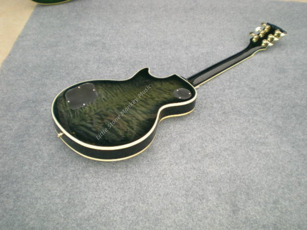 Factory Customized Electric Guitar  Custom electric guitar Custom Standard Electric Guitar green Quilted Maple Top H-H Pickups 6 string516