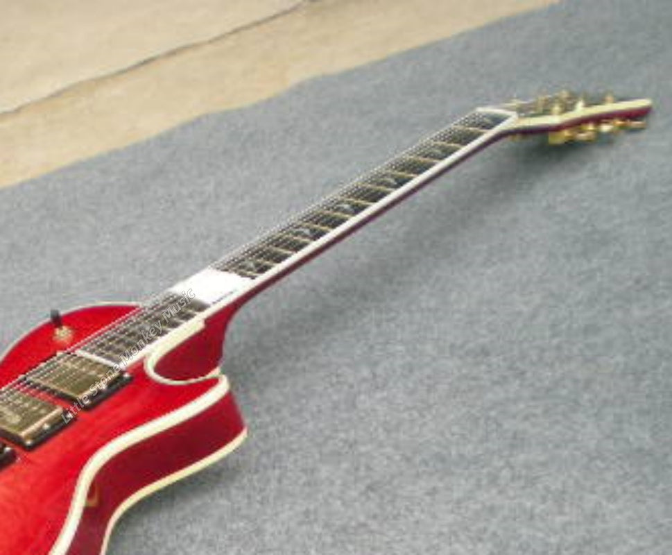 Factory Customized Electric Guitar  Custom electric guitar Custom Standard Electric Guitar red Quilted Maple Top H-H Pickups 6 string517