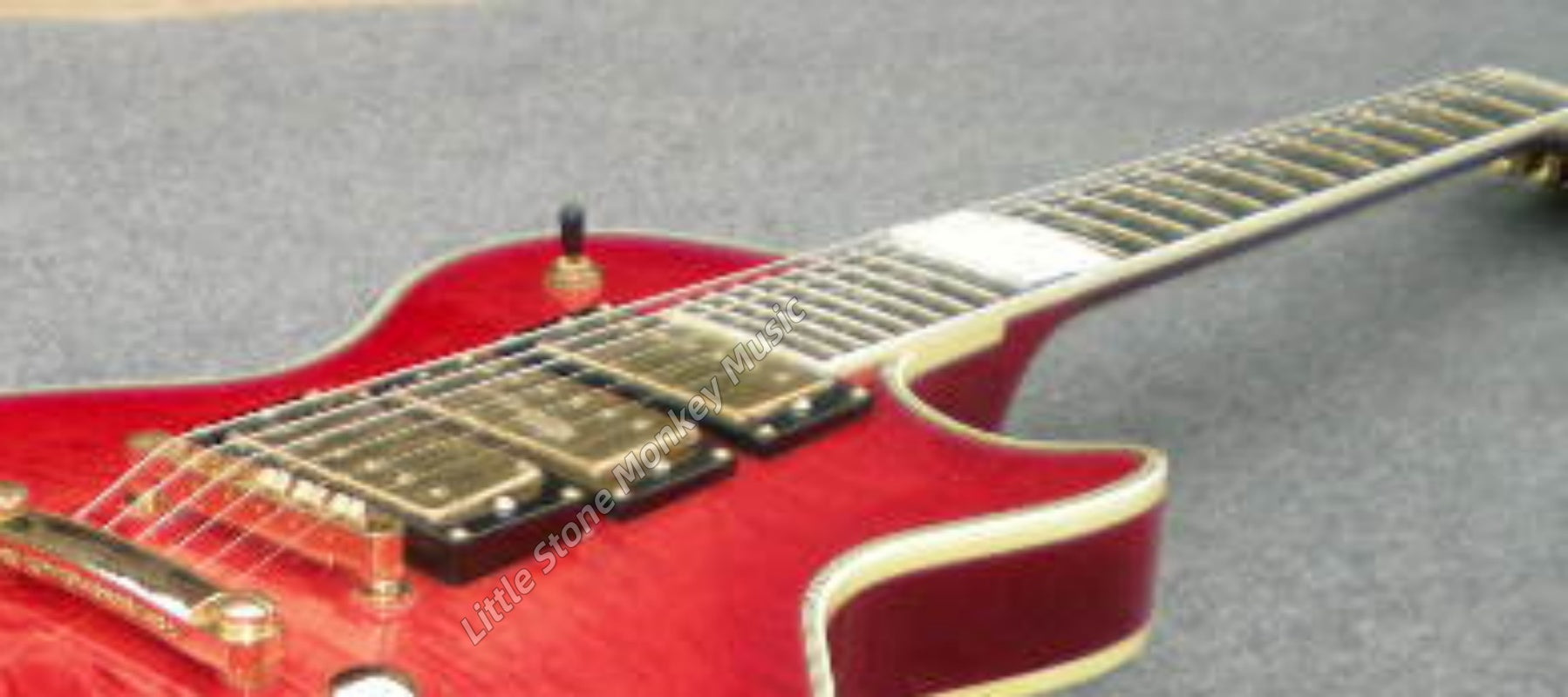 Factory Customized Electric Guitar  Custom electric guitar Custom Standard Electric Guitar red Quilted Maple Top H-H Pickups 6 string517