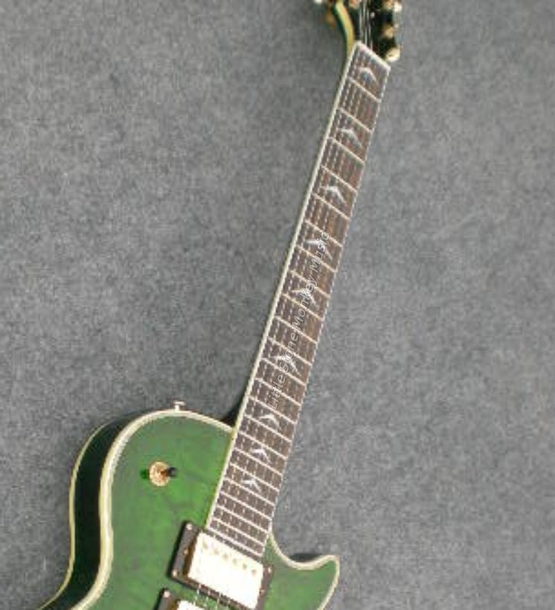 Factory Customized Electric Guitar  Custom electric guitar Custom Standard Electric Guitar Green Quilted Maple Top H-H Pickups 6 string520